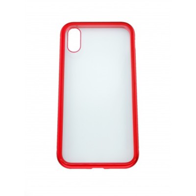 Husa de protectie magnetic 360 pentru apple iphone xs max, rosu foto