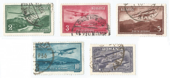 *Romania, LP 94/1931, Vederi (posta aeriana), oblit.