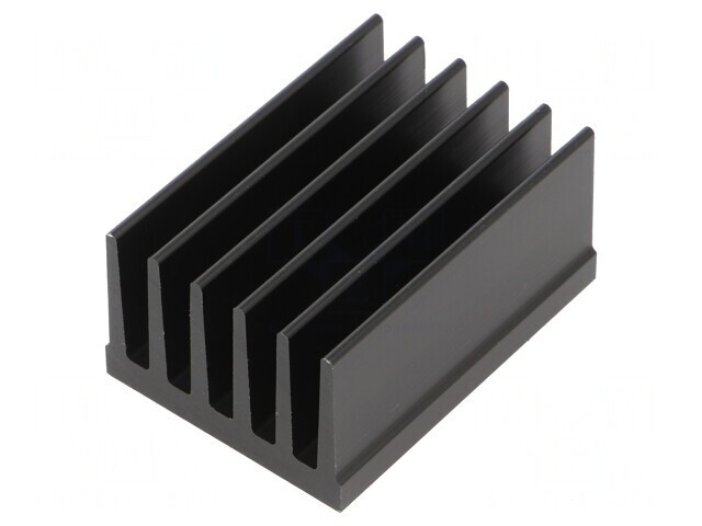 Radiator Extrudat cu Aripioare Negru 50mm x 36.8mm x 25mm