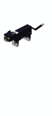 Figurina din lemn Pisica Tuxedo Minecraft foto