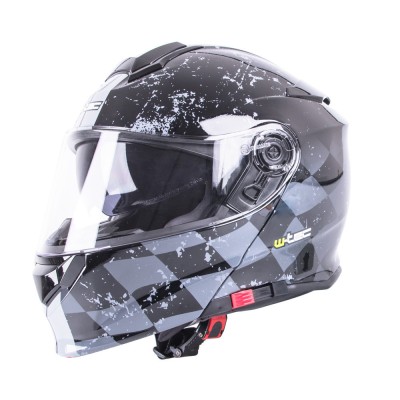 Casca Moto Flip-Up W-TEC V271, S (55-56), Negru/Gri foto
