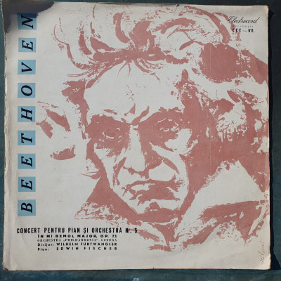 Vinil Beethoven - Orchestra Philharmonia Londra, Concert Pian Și Orchestra Nr. 5 foto