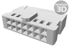Conector Cablu-Placă Mamă 2,54mm 14P AMPMODU MOD IV