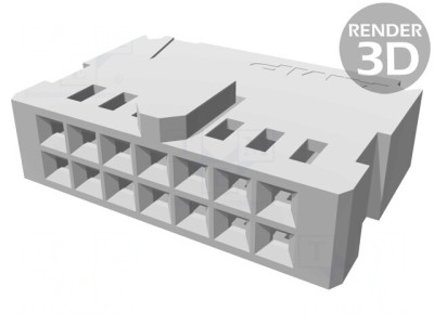 Conector Cablu-Placă Mamă 2,54mm 14P AMPMODU MOD IV foto