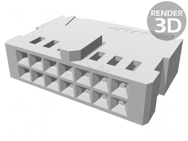 Conector Cablu-Placă Mamă 2,54mm 14P AMPMODU MOD IV