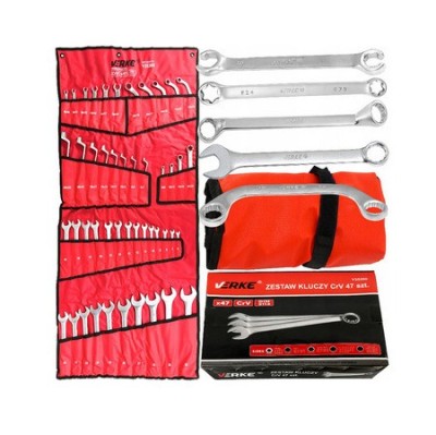 Set chei combinate inelare torx cotite 47 elemente 6-32mm VERKE foto