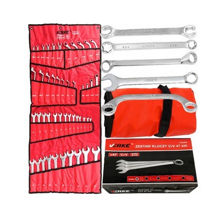Set chei combinate inelare torx cotite 47 elemente 6-32mm VERKE