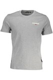 Napapijri Tricou barbati cu decolteu la baza gatului, mini imprimeu, Regular
