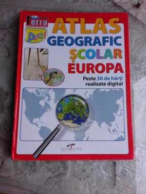 ATLAS GEOGRAFIC SCOLAR, EUROPA foto