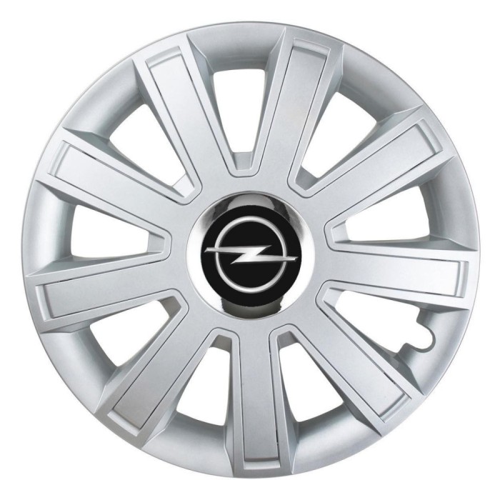 Set 4 Capace Roti pentru Opel, model Flash Gray, R16