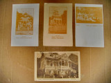 A974-Lot 4 Carti Postale Sovata vechi interbelice 1920-30. Stare buna.