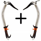 Set 2 Pioleți Alpinism Tehnic PETZL Quark Hammer/Adze, Lame ICE, Modular, 550g, Coadă Tip 2, 50cm