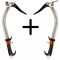 Set de pioleți PETZL Quark Hammer/Adze
