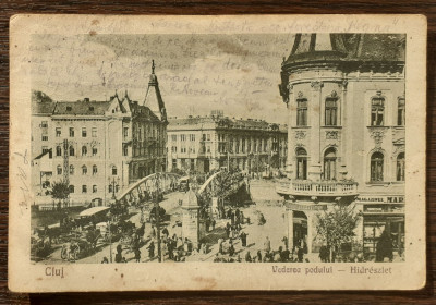 (177) CARTE POSTALA ROMANIA - CLUJ NAPOCA - VEDEREA PODULUI - 1926 foto