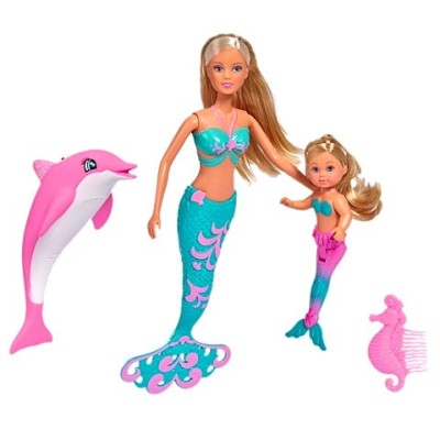 PAPUSI STEFFI SI EVI SIRENE CU DELFIN foto