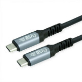 Cablu USB4 Gen2x2 type C T-T 20Gb/240W 2m Negru, Value 11.99.9087