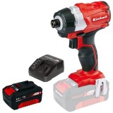 Einhell TE-CI 18 Li PXC + Starter Kit - Masina de insurubat cu impact 180 Nm + Set 1 acumulator si incarcator Li-Ion 18 V 4 Ah