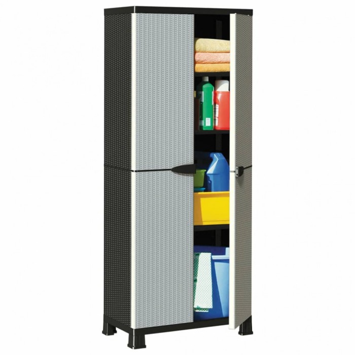 vidaXL Dulap, 68x39x171,5 cm, design de ratan 337899