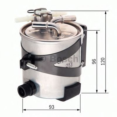 Filtru combustibil RENAULT MEGANE II Limuzina (LM0/1) (2003 - 2016) BOSCH F 026 402 016 foto