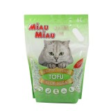 Nisip pisici, tofu, Miau Miau, Aloe Vera, 6 L