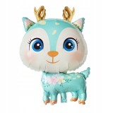 Balon din Folie Metalizata, Umflare cu Aer sau Heliu Albastru