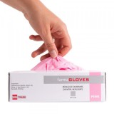 Cutie 100 Manusi Farma nitril nepudrate de examinare Roz M CNN49540