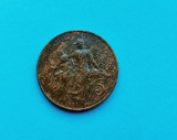 5 Centimes 1915 Franta-(Patina Rara)