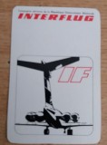 C9 25 - 1973 - Calendare de buzunar - aviatie - reclama INTERFLUG