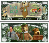 !!! SUA = FANTASY NOTE (TJ6) = DESENE ANIMATE : YOGI BEAR - 2013 - UNC