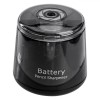 Ascuțitoare Electrică, Cilindru, Culoare Negru, Funcționează cu Baterii AA, Oem