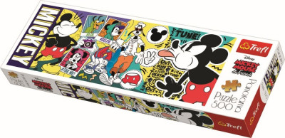 PUZZLE TREFL PANORAMA 500 LEGENDARUL MICKEY MOUSE SuperHeroes ToysZone foto