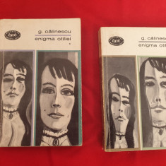 George, Calinescu Enigma Otiliei, 2 volume BPT, 1967 vol.1+2