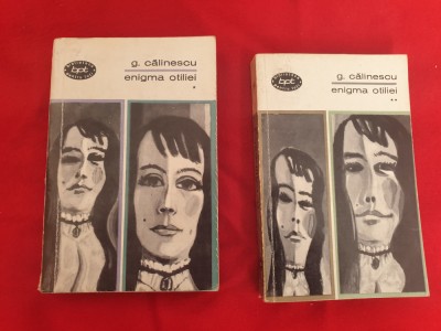 George, Calinescu Enigma Otiliei, 2 volume BPT, 1967 vol.1+2 foto