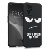 Husa Kwmobile pentru Realme 9i, Silicon, Negru/Alb, 58694.01, Carcasa