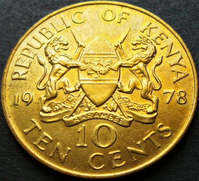 Moneda exotica 5 CENTI - KENYA, anul 1978 *cod 779 = UNC foto