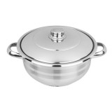 Oala inox cu capac ZLN-7246, COCINERA,diametru 22 cm,capacitate 3 L