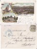 Bistrita - Nasaud - litografie 1901, Circulata, Printata