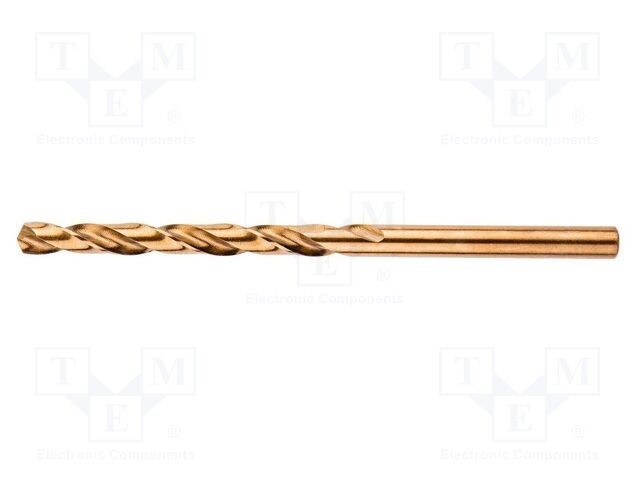 Burghiu pentru metal 6,5mm oțel rapid cu cobalt HSS-Co GRAPHITE