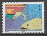 ANDORRA FRANTA 2024 EUROPA CEPT - Fauna si flora subacvatica Serie 1 timbru MNH