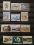 Taaf 2005 - 50 ani de colonii franceze in Antarctica-evenimente istorice , serie 12 timbre de calatorie , dantelate , , MNH , Mi. 570-581, Istorie, Nestampilat