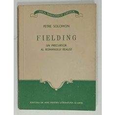 FIELDING, UN PRECURSOR AL ROMANULUI REALIST de PETRE SOLOMN, 1954