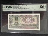 Bancnota Romania 25 lei 1966 gradata PMG 66 EPQ