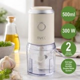 Tocator electric multifunctional, 300W, 500ml, 2 viteze, 4 lame, Beige, CMCLASS