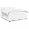 vidaXL Pat box spring cu saltea, alb, 180x200 cm, piele ecologică 3288433