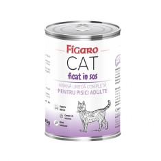 HRANA UMEDA PENTRU PISICI FIGARO CAT FICAT IN SOS CONSERVA 415G foto
