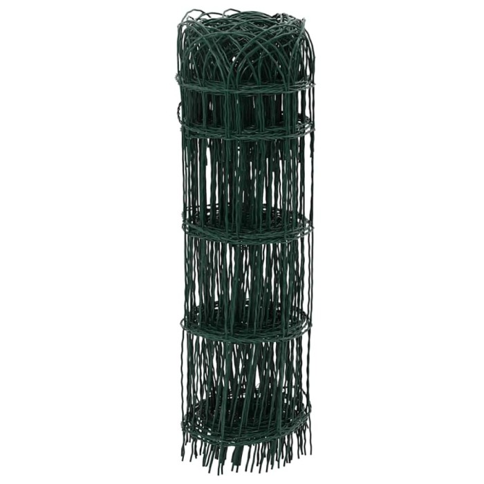 vidaXL Gard delimitare grădină fier vopsit electrostatic 10 x 0,65 m