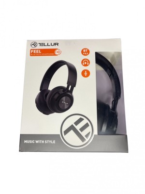 Casti Over-ear Bluetooth Tellur Feel, culoare negru foto
