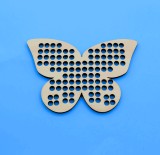 Forme Cusut Fluture, 12cm, Kit Creativ Handmade: Sablon, Ate, Ac Plastic - Decoratiuni Textile, Accesorii Par, Artizanat Hobiuri