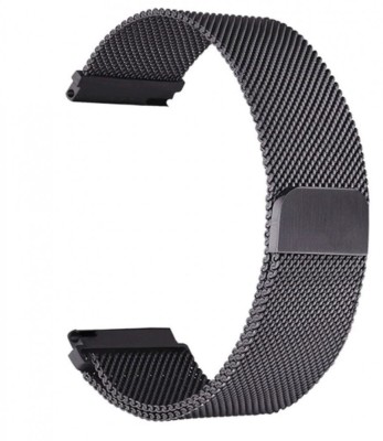 Curea tip Milanese Loop compatibila cu Xiaomi Amazfit GTR 4, Telescoape QR, 22mm, Negru, Size S foto