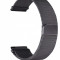 Curea tip Milanese Loop compatibila cu Huawei Watch GT 4 46mm, Telescoape QR, 22mm, Negru, Size S